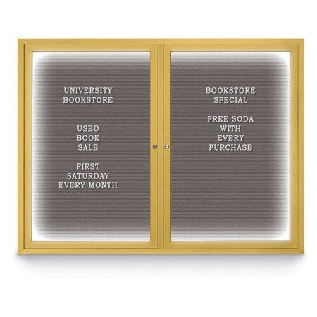 United Visual Products Indoor Enclosed Combo Board, 42"x32", Blk Frame/Blk Porc & Dark Spruce UVCB4232B-BLKPORC-DRKSPR